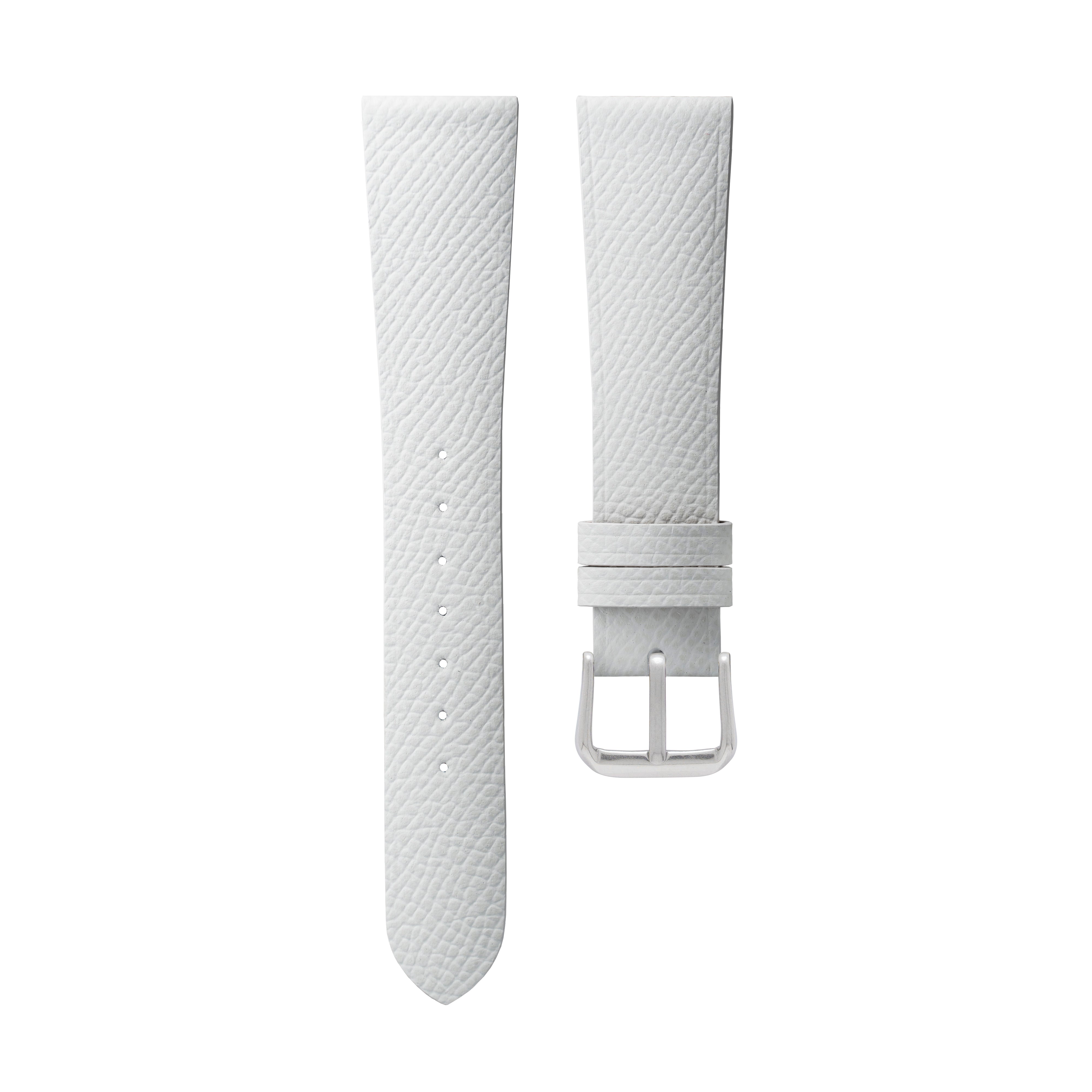 White Epsom Strap